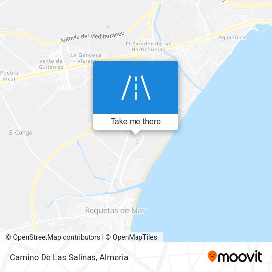 Camino De Las Salinas map