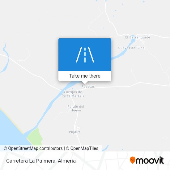 Carretera La Palmera map