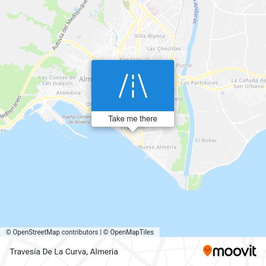 Travesía De La Curva map