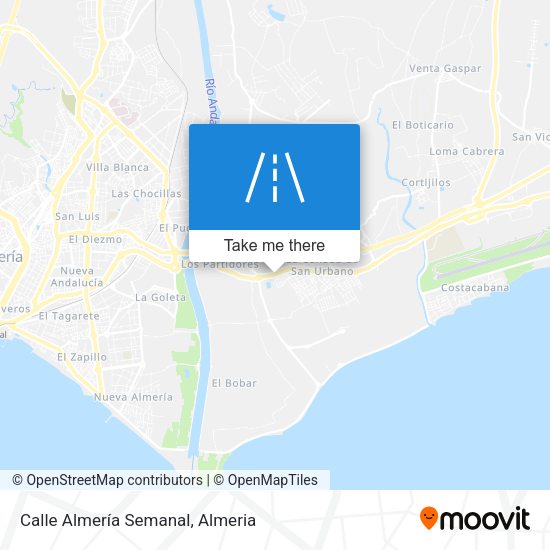 Calle Almería Semanal map
