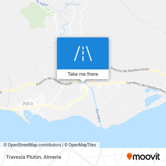 Travesía Plutón map