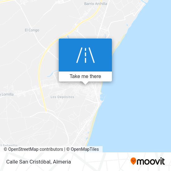 Calle San Cristóbal map