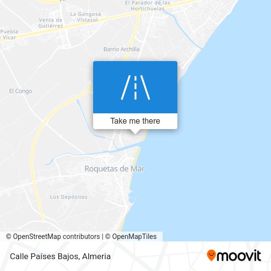 Calle Países Bajos map