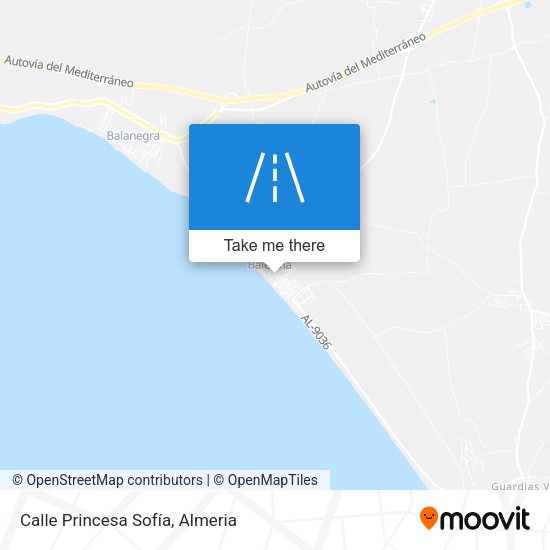Calle Princesa Sofía map