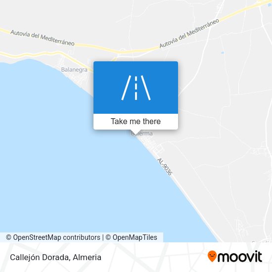 Callejón Dorada map