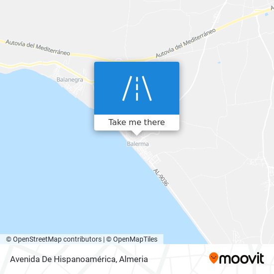 mapa Avenida De Hispanoamérica