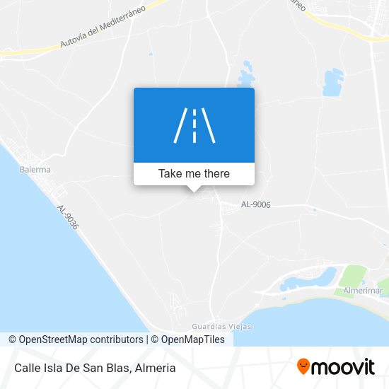 Calle Isla De San Blas map