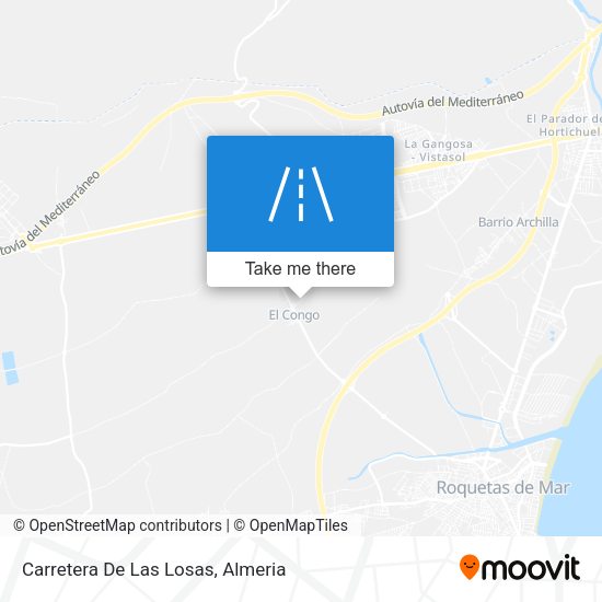 Carretera De Las Losas map