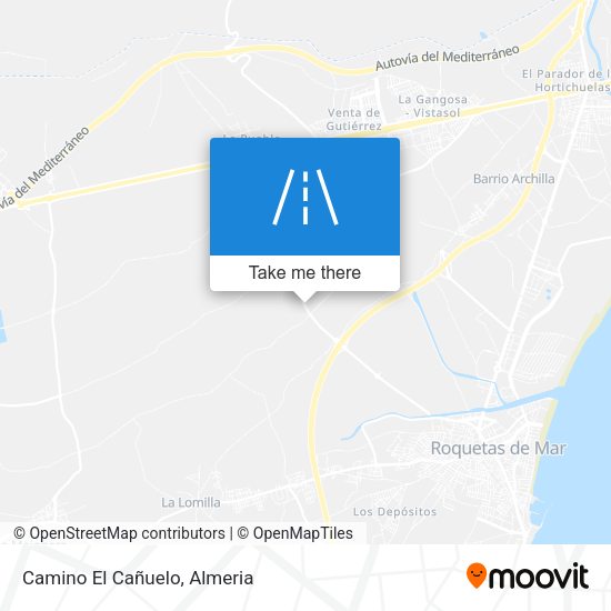 Camino El Cañuelo map