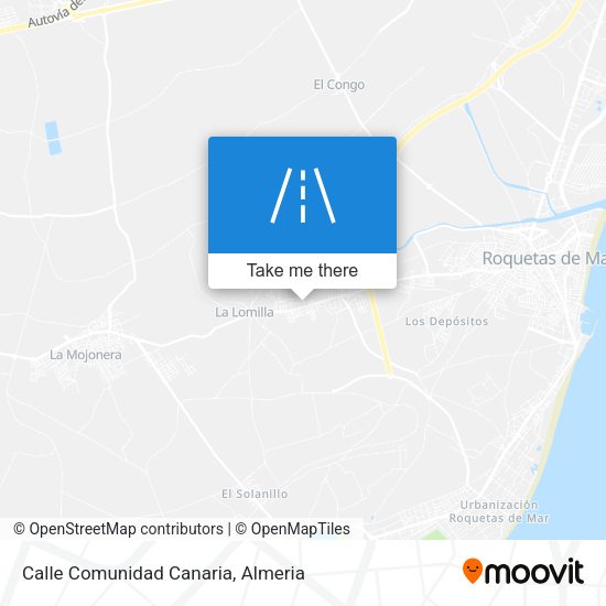 Calle Comunidad Canaria map