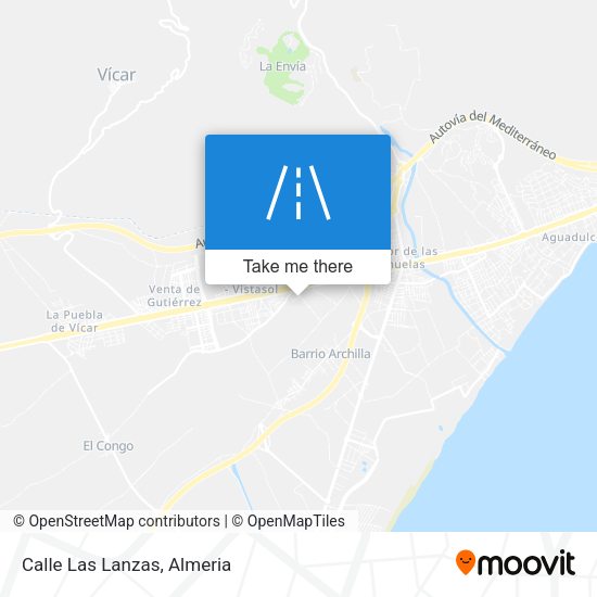 Calle Las Lanzas map