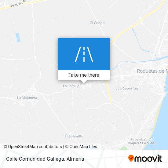 Calle Comunidad Gallega map
