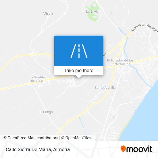 Calle Sierra De María map