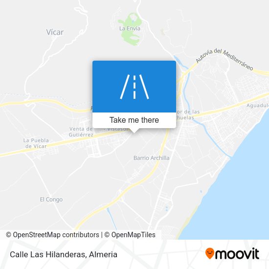 Calle Las Hilanderas map