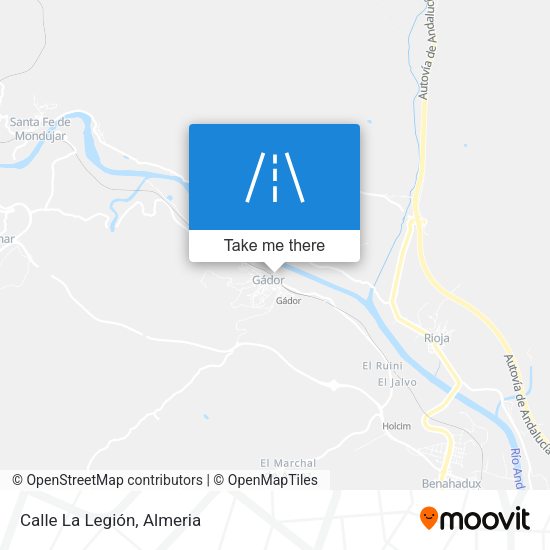 Calle La Legión map