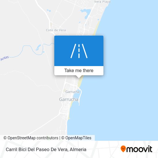 Carril Bici Del Paseo De Vera map