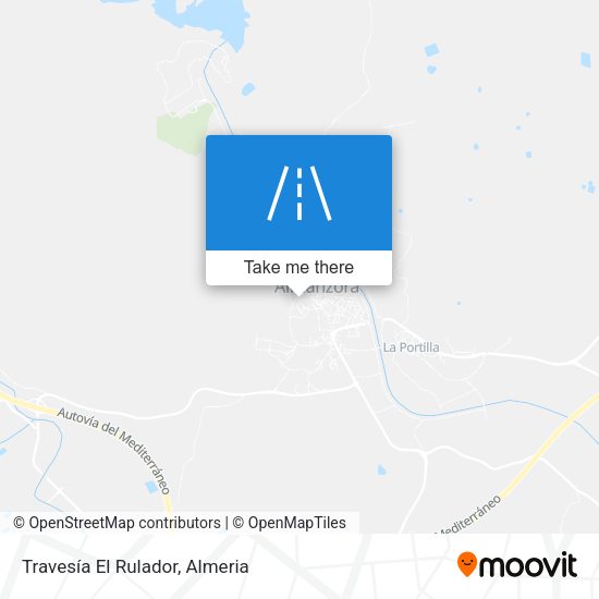 Travesía El Rulador map