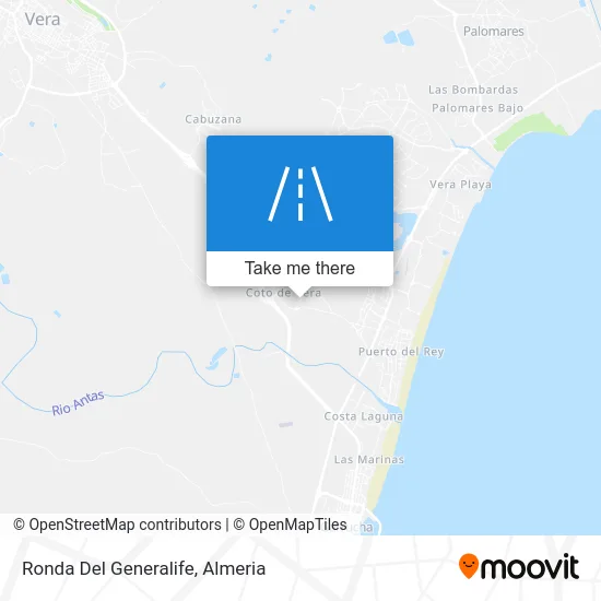 Ronda Del Generalife map