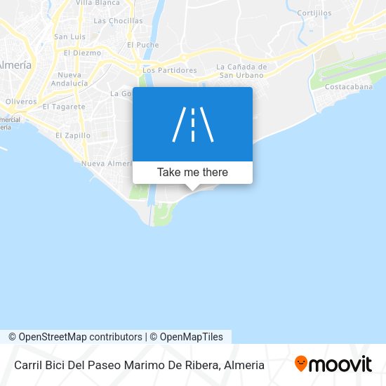 Carril Bici Del Paseo Marimo De Ribera map