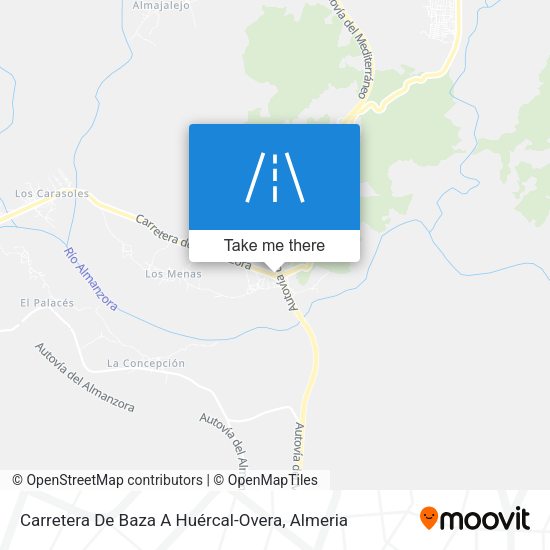 Carretera De Baza A Huércal-Overa map