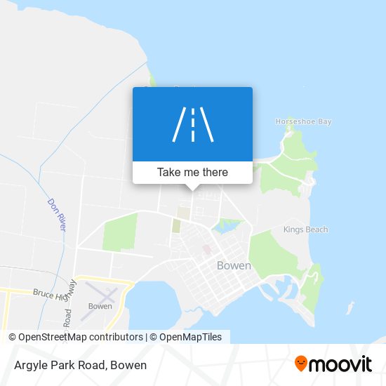 Argyle Park Road map