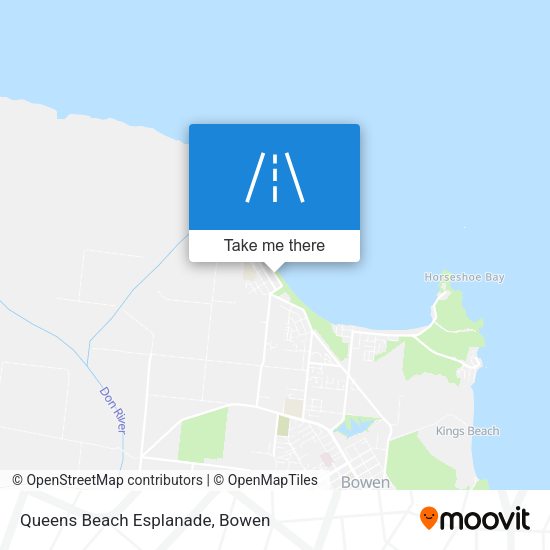 Queens Beach Esplanade map