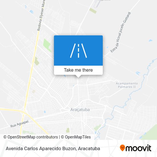 Avenida Carlos Aparecido Buzon map