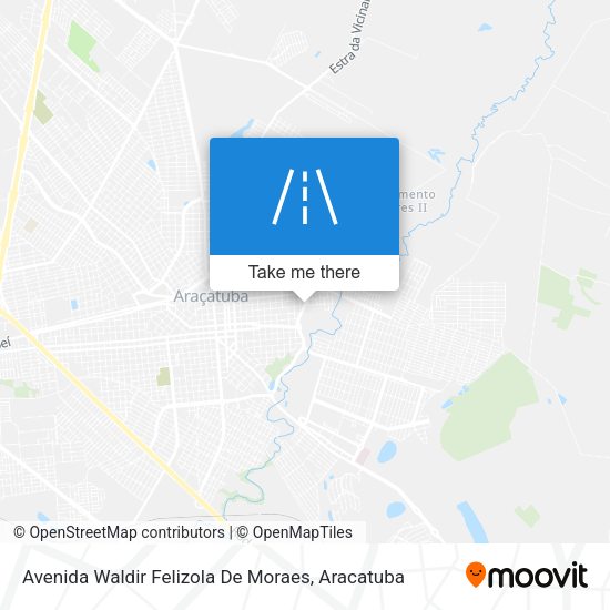 Avenida Waldir Felizola De Moraes map