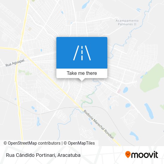 Rua Cândido Portinari map