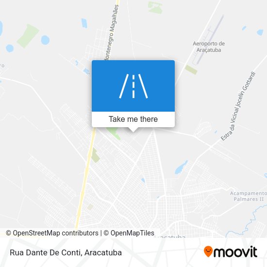 Rua Dante De Conti map