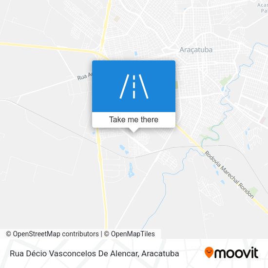 Rua Décio Vasconcelos De Alencar map