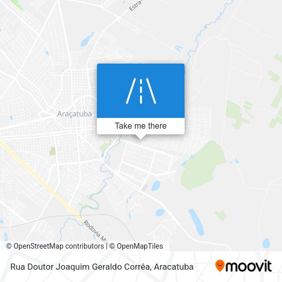 Rua Doutor Joaquim Geraldo Corrêa map