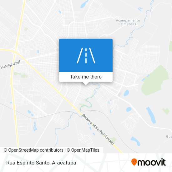 Rua Espírito Santo map