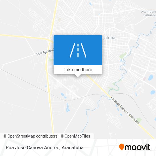 Rua José Canova Andreo map