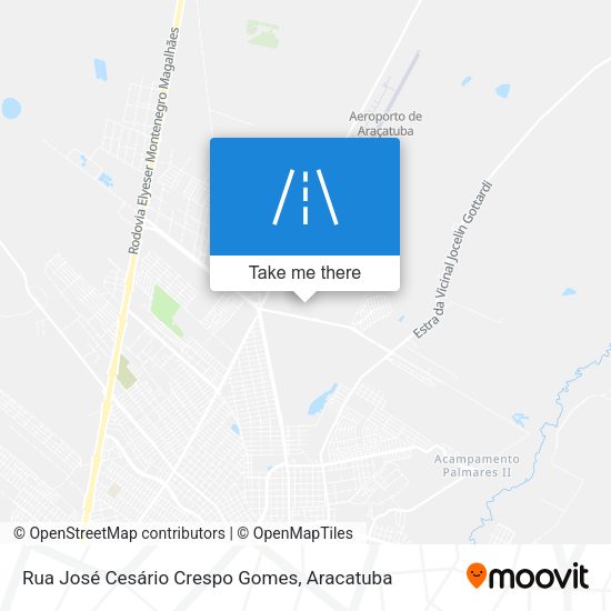 Rua José Cesário Crespo Gomes map