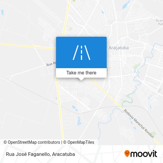 Rua José Faganello map