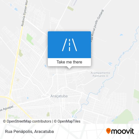 Rua Penápolis map