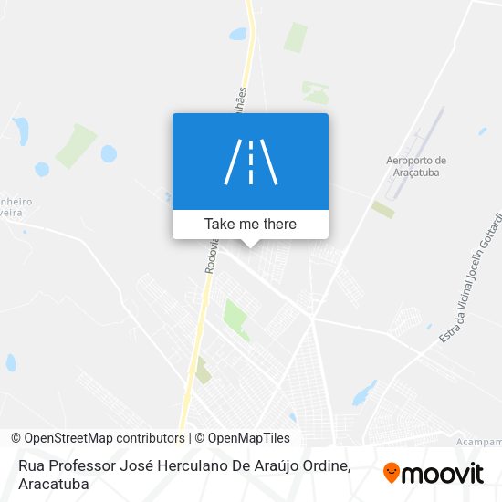 Rua Professor José Herculano De Araújo Ordine map