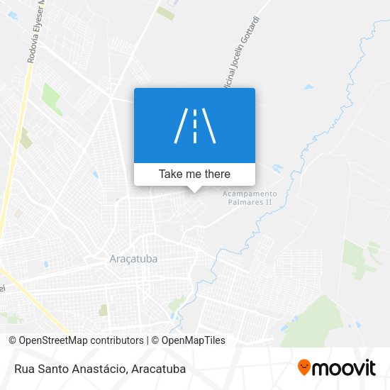 Rua Santo Anastácio map