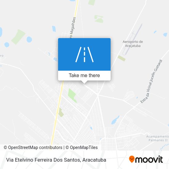 Via Etelvino Ferreira Dos Santos map