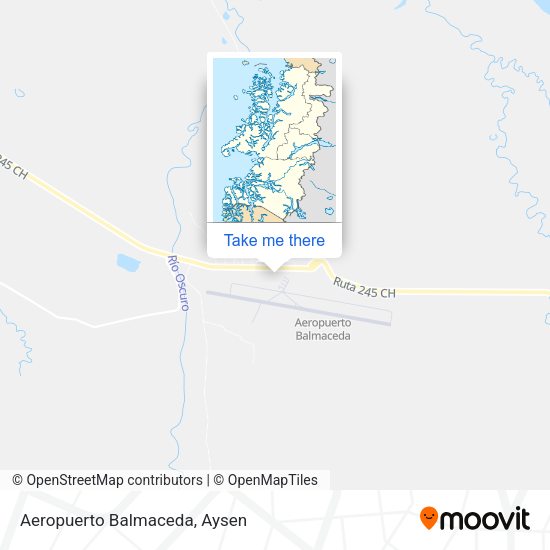 Aeropuerto Balmaceda map