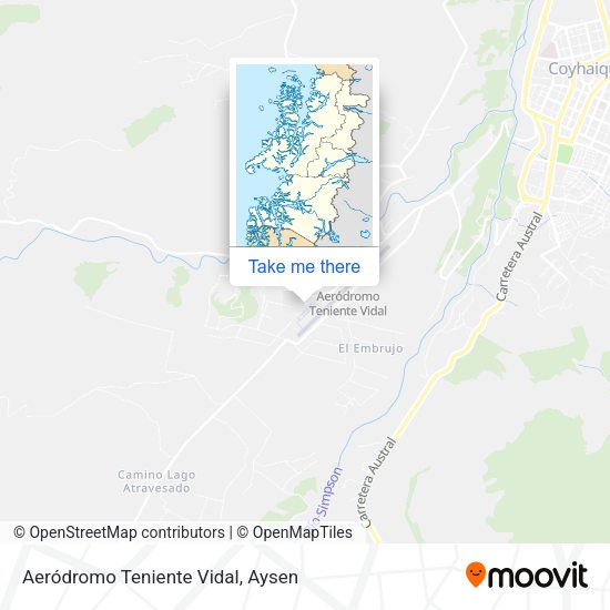 Mapa de Aeródromo Teniente Vidal