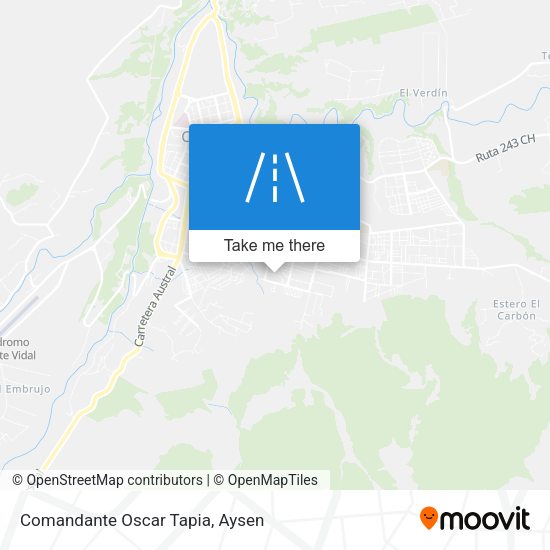 Comandante Oscar Tapia map
