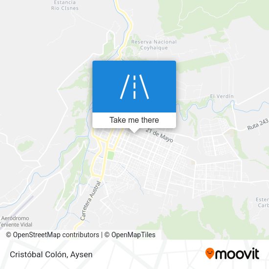 Cristóbal Colón map