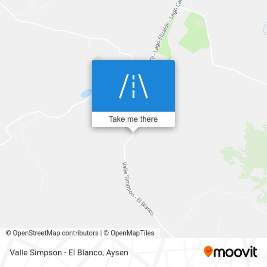Valle Simpson - El Blanco map
