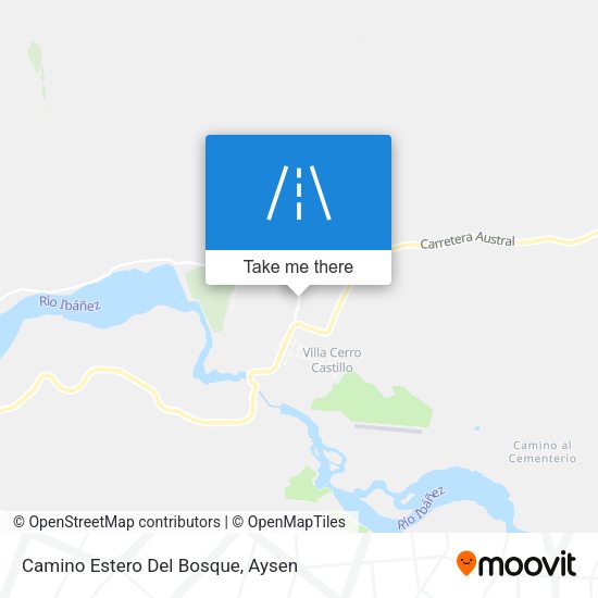 Mapa de Camino Estero Del Bosque