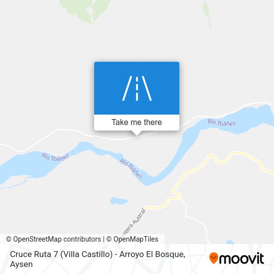 Cruce Ruta 7 (Villa Castillo) - Arroyo El Bosque map