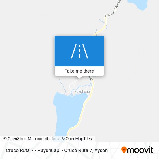 Cruce Ruta 7 - Puyuhuapi - Cruce Ruta 7 map