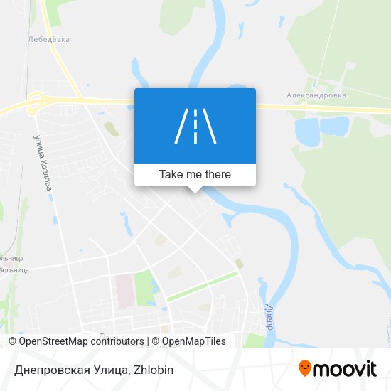 Днепровская Улица map