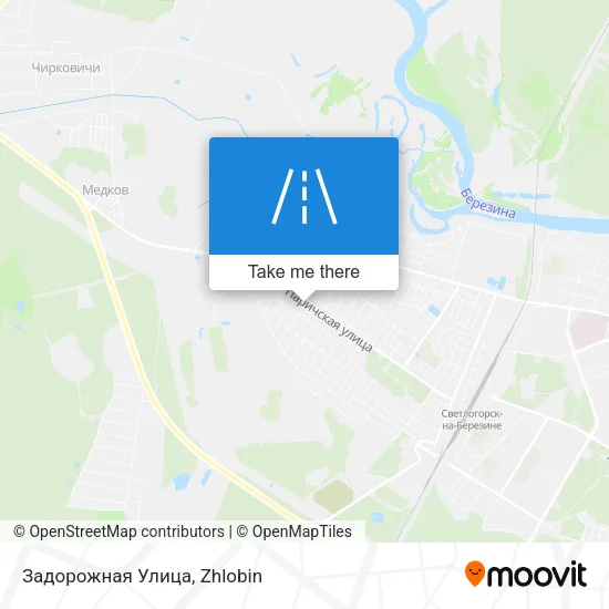 Задорожная Улица map